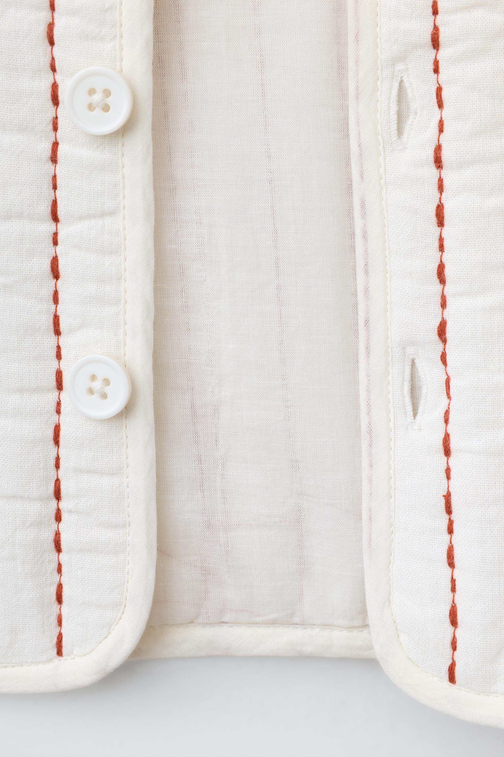 BLOUSON MATELASSÉ RAYURES BRODÉES